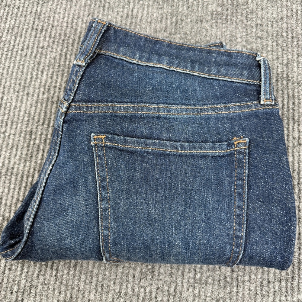 Gap Womens Mid Rise OG Straight Leg Jeans Size 6 Petite Blue Dark Wash EUC